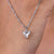 Antique Flower Cut Moissanite pendant, offering a vintage design with sparkling elegance.