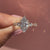 Shared prong pave marquise ring handmade style.
