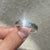 Baguette wedding band in handmade band style.