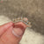 Two row pave curved diamond ring.