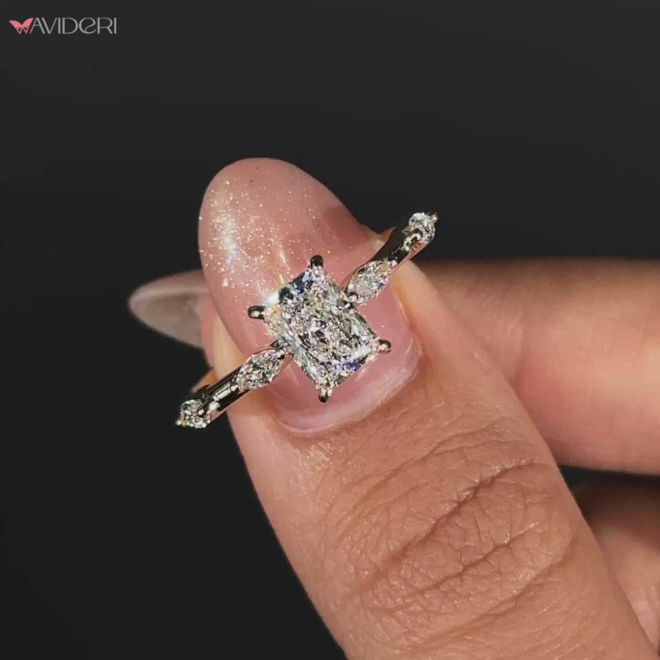Stunning radiant cut diamond ring crafted to dazzle with every glance.
