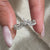 Gift for her, a marquise and round diamond band, crafted for elegance and sophistication.