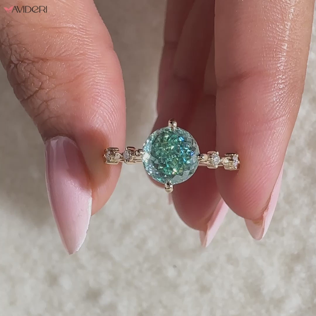 portuguese cut ring moissanite engagement ring moissanite gold ring.