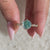 portuguese cut ring moissanite engagement ring moissanite gold ring.
