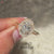 Avideri oval diamond engagement ring with vintage look.