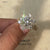 Cluster Setting Round Diamond Engagement Ring
