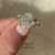 Lab Grown Oval Cut Diamond Engagement Ring.