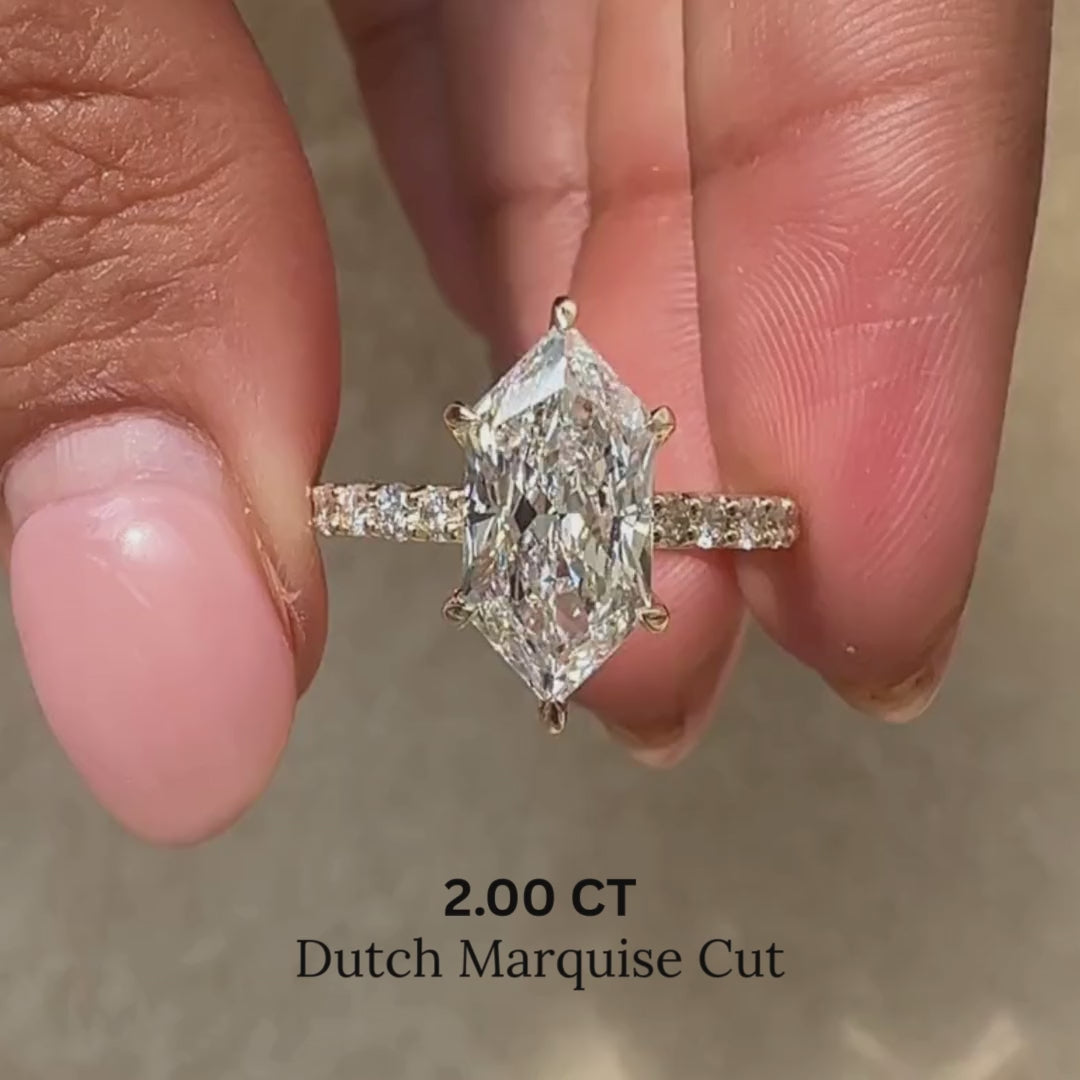 Lab-grown ring with handmade ring.