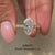 Lab-grown ring with handmade ring.