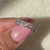 Round diamond eternity band set in a beautiful milgrain wedding band.
