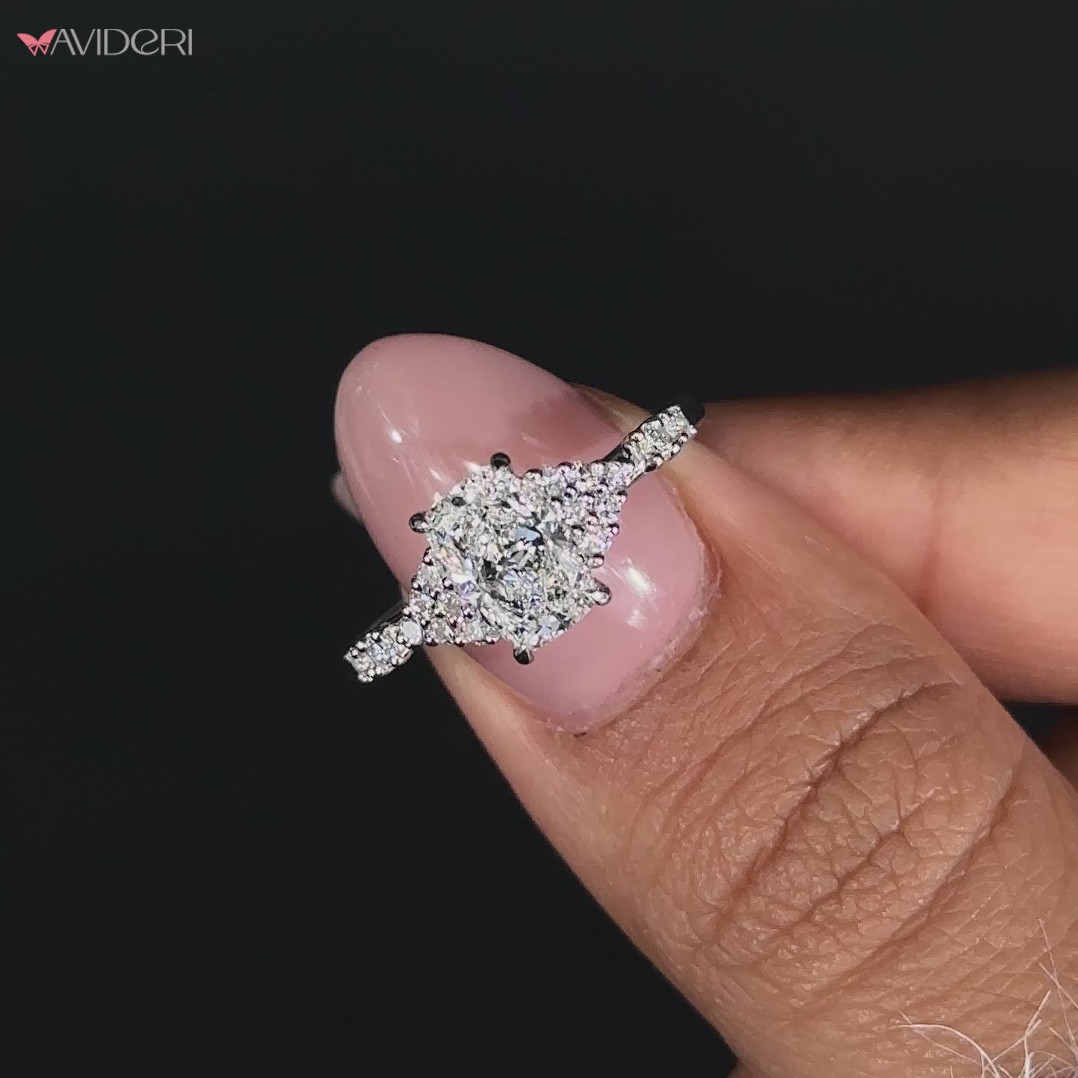 Stunning cushion cut diamond ring crafted for brilliance and beauty.
