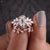 Avideri bridal set with oval and marquise cut stones in a unique design.
