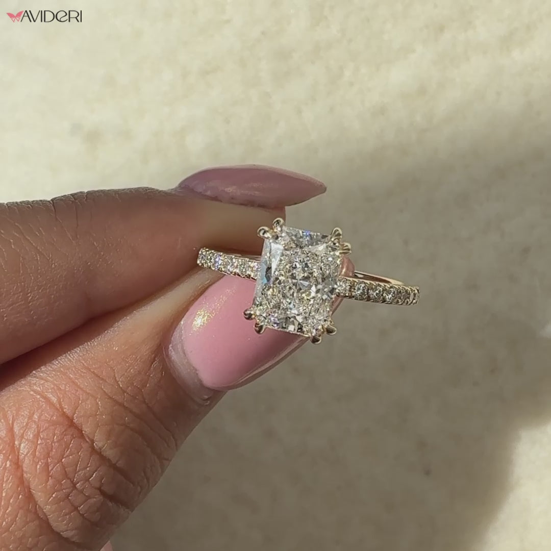 IGI certified with lab-grown ring.