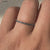 Handmade band featuring a round cut wedding band with a White gold eternity band.
