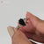 Elegant coffin ring featuring a stunning black moissanite stone.
