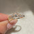 Handmade diamond band with rose cut stones.
