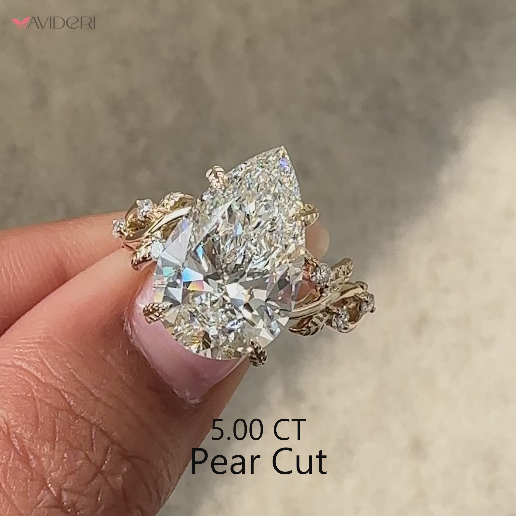 Handmade chevron band with clean design.