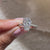Coffin Cut Diamond Engagement Ring With Hidden Halo Style