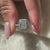 Radiant Cut Diamond Ring with Halo Setting