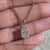 Fancy pendants in rose gold with cushion cut diamonds.