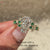 Coffin Cut lab grown diamond ring.
