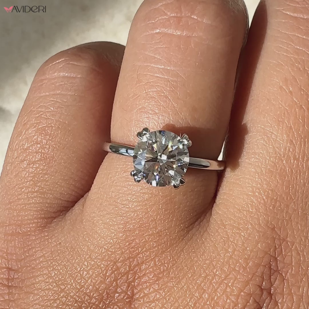 Simple Engagement Ring Lab Grown Diamond igi certified
