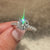 IGI certified lab grown round diamond ring.
