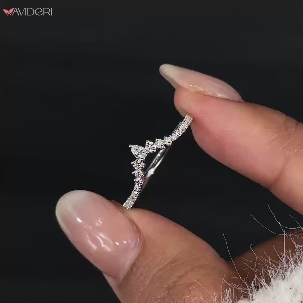 Pear and round diamond band with Buy a wedding band.