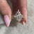 Curvy wedding band with v shape band.