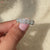 Custom handmade moissanite wedding band.