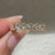 Lab grown diamond heart band handmade design.
