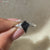 Seven Stone Kite Cut Black Moissanite Ring
