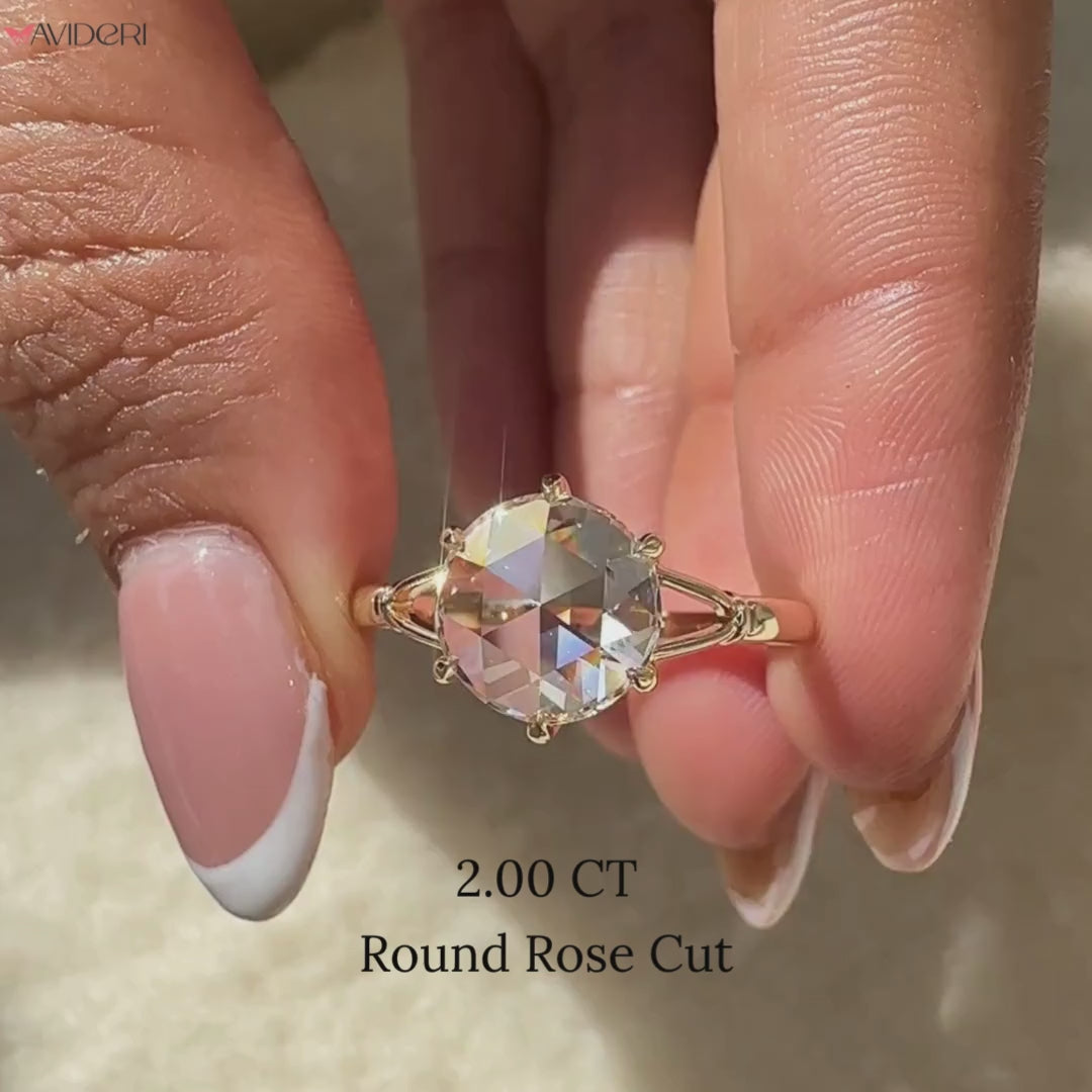 Handmade jewelry on yellow gold diamond ring.