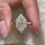 Halo diamond engagement ring fits custom engagement ring design.