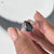 Black Moissanite Ring with bold and dramatic brilliance.
