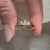 Curvy wedding band with lab-grown diamonds for a simple yet elegant look