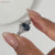 Snowdrift engagement ring featuring a claw prong setting for durability.