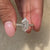 Lab-grown ring with handmade ring.