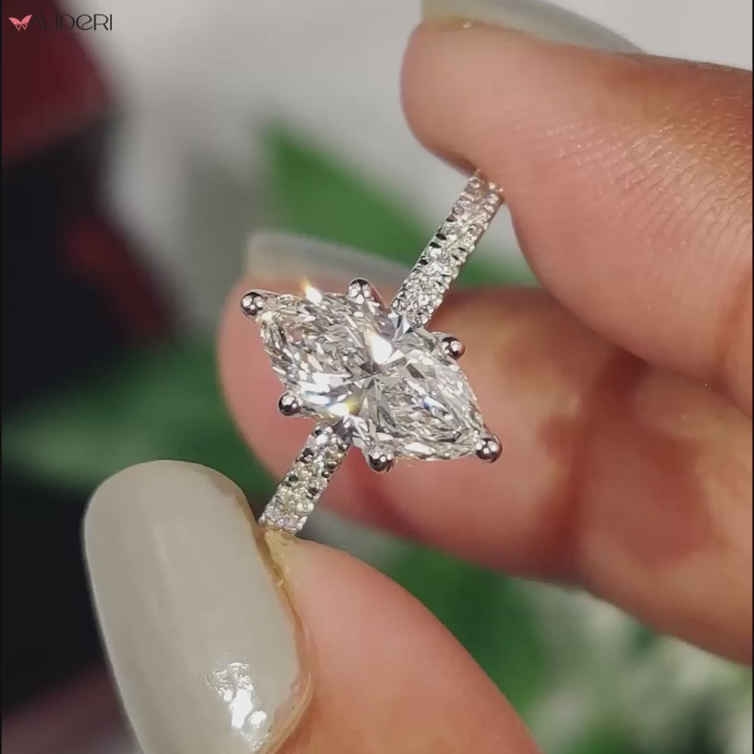 Stunning marquise diamond engagement ring for special moments.
