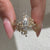 Lab grown diamond enhancer band handmade.
