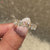 Avideri handmade oval rose cut diamond band.