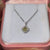 Cushion cut pendant with brilliant clarity and eye-catching elegance.