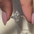 avideri engagement ring with marquise and round diamonds in unique pave shank.