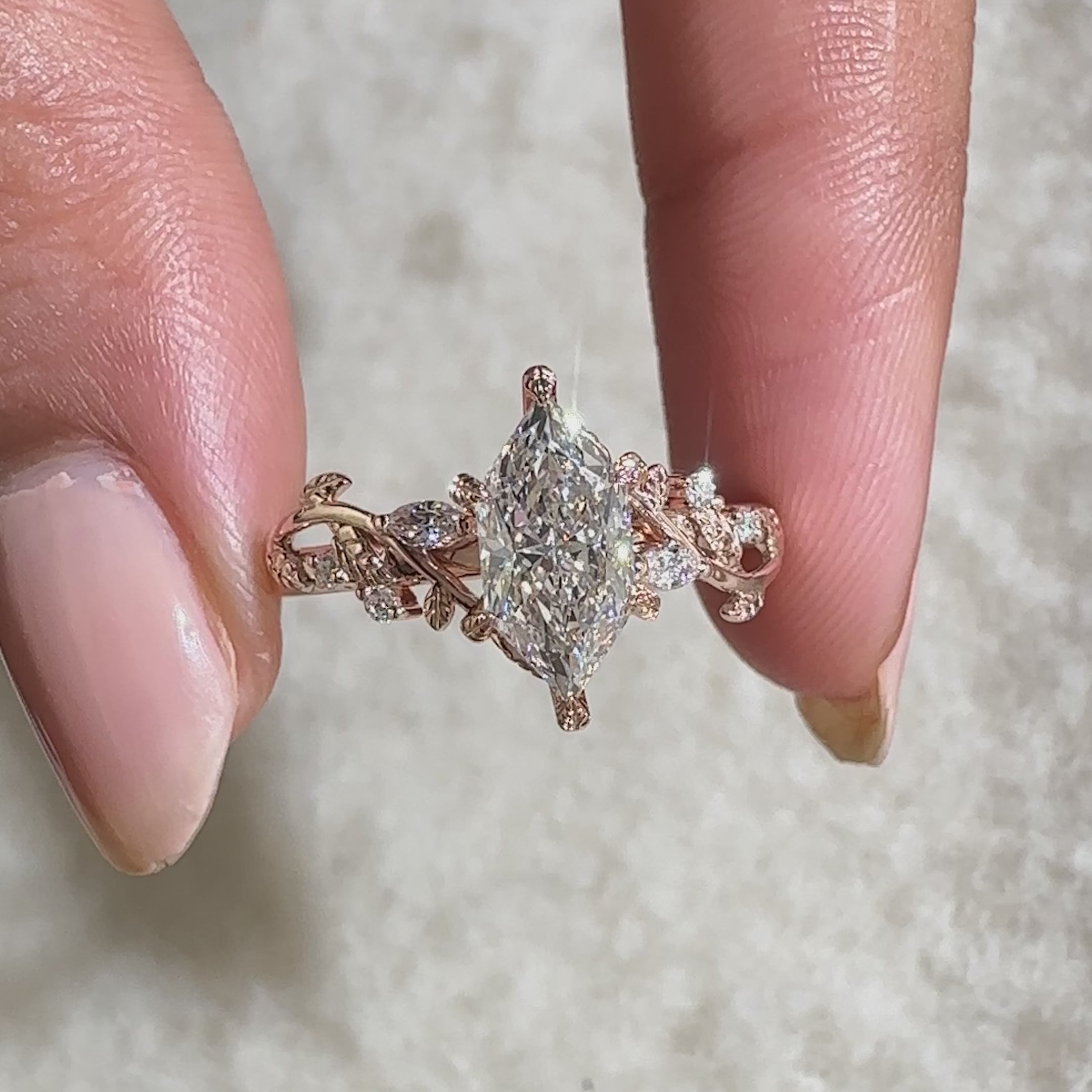Buy engagement ring with lab-grown diamond ring.