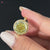 Portuguese cut moissanite ring, shared prong ring, avideri engagement ring.