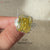 Epaulettes ring, round cut ring, handmade jewelry.