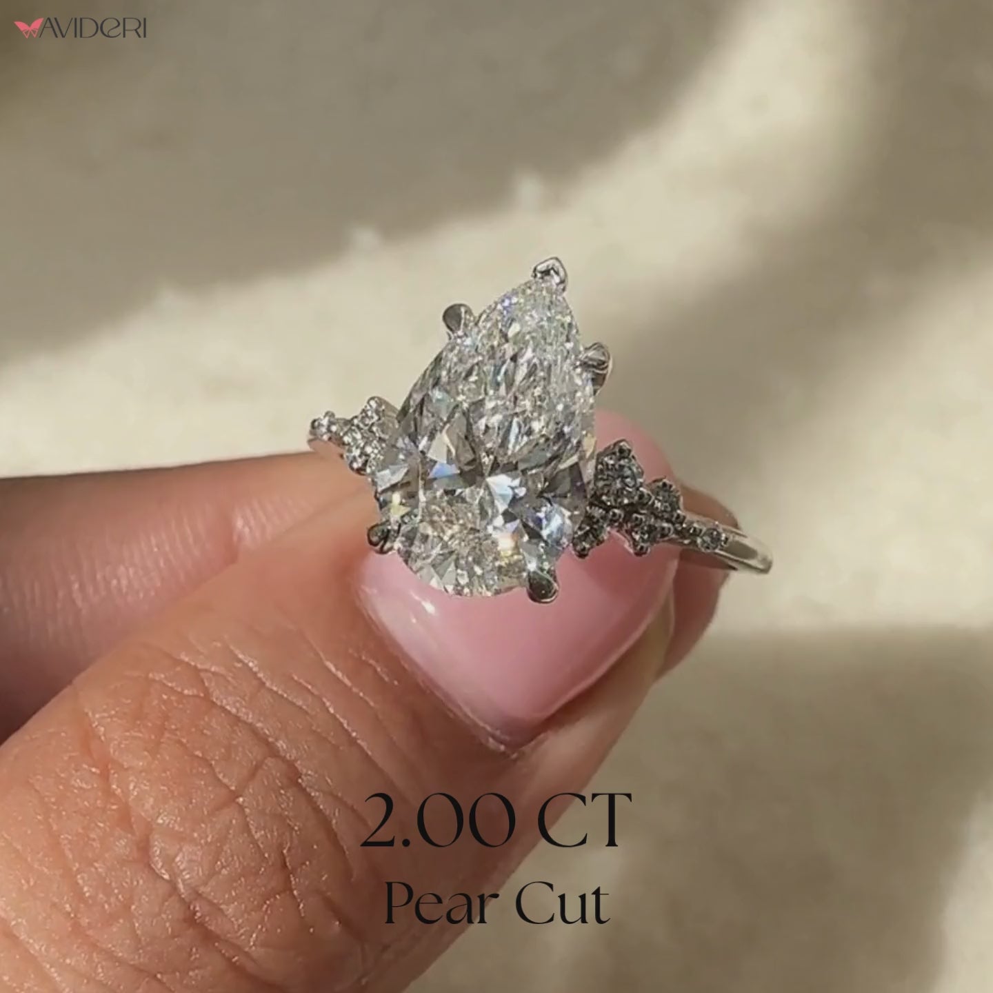 Lab-grown diamond ring with IGI certified quality.