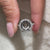 Lab grown diamond semi mount engagement ring.