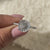 IGI certified lab grown diamond white gold ring.