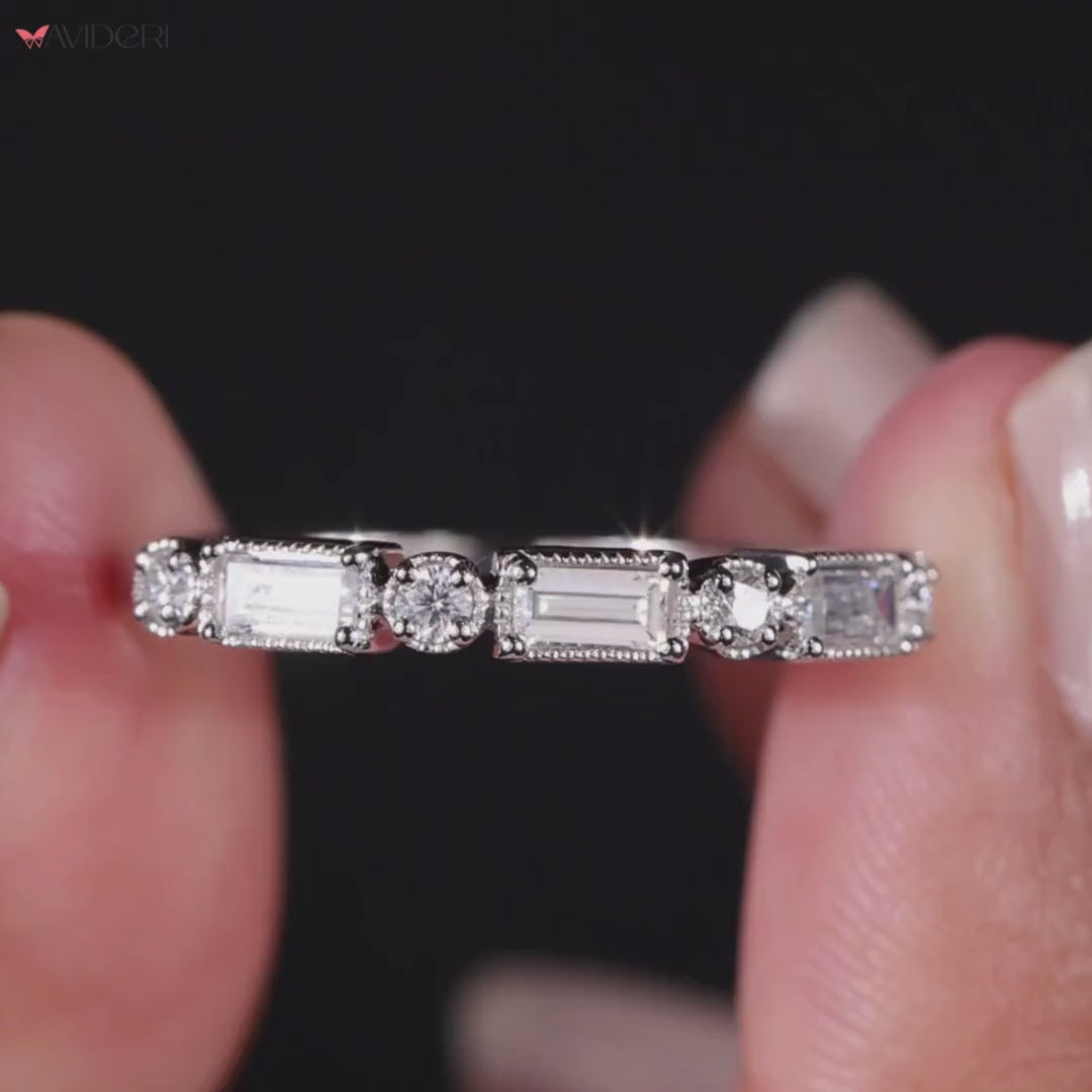 Avideri wedding band showcases timeless beauty with signature handcrafted quality.
